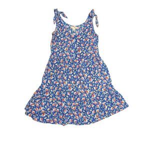 BOG Collective Mini Dress Bold Floral Print Lace Detail Adjustable Straps  Women
